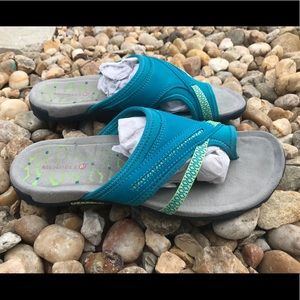 Merrell Terran Post II Teal Sandals